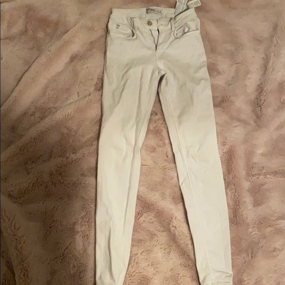 Zara white skinny jeans